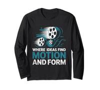 Where Ideas Find Motion And Form Animation Draw Animate Long Sleeve T-Shirt