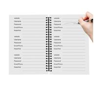 Where Is My Password - Paper 21.1 x 14 cm | Password Book | Notebook with Password 1 Illustrations for Personal Account Tracking, Secure Recording, Home Organisation and Daily Use