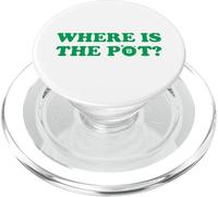 Where is The Pot? Gold Shamrock Funny St Patricks Day Lucky PopSockets PopGrip for MagSafe