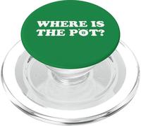 Where is The Pot? Gold Shamrock Funny St Patricks Day Lucky PopSockets PopGrip for MagSafe