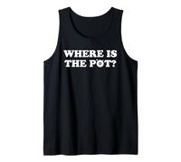 Where is The Pot? Gold Shamrock Funny St Patricks Day Lucky Tank Top