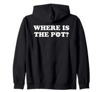 Where is The Pot? Gold Shamrock Funny St Patricks Day Lucky Zip Hoodie