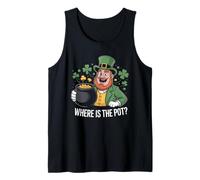 Where is The Pot? Tee St Patricks Day Irish Party Shamrock Tank Top