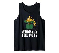 Where is The Pot? Tee St Patricks Day Irish Party Shamrock Tank Top