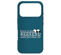 Where is the Weekend? Funky Sleepy Kawaii Panda Fun Case for iPhone 17 Pro