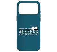 Where is the Weekend? Funky Sleepy Kawaii Panda Fun Case for iPhone 17 Pro Max