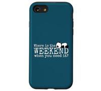 Where is the Weekend? Funky Sleepy Kawaii Panda Fun Case for iPhone SE (2020) / 7/8