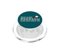 Where is the Weekend? Funky Sleepy Kawaii Tapir Fun PopSockets PopGrip for MagSafe