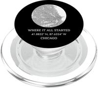 Where It All Started - Chicago City Map PopSockets PopGrip for MagSafe