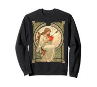 Where Love Hurts Vintage Art Nouveau Romance Sweatshirt