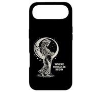 Where Miracles Begin Gothic Pregnant Skeleton Design Case for iPhone Air