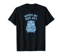 Where My Hug at Cute Guinea Pig with Heart XOXO Funny T-Shirt