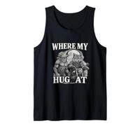 Where My Hug at Unhinged Gen Z Meme Slang Bootleg Brainrot Tank Top