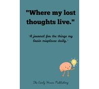 "Where my lost thoughts live." : "A journal for the things my brain misplaces daily."