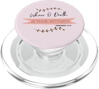 Where O Death Is Your Victory? Corinthians 15:55 Easter PopSockets PopGrip for MagSafe