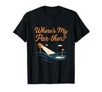 Where’s My Par-Ther Funny Golf Pun Design T-Shirt