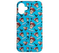Where’s Waldo Faces and Question Marks All-Over Print Case for iPhone 16 Plus