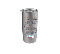 Where’s Waldo Marching Search Front & Back Stainless Steel Insulated Tumbler