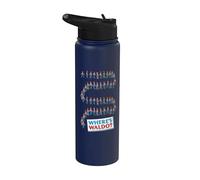 Where’s Waldo Marching Search Front & Back Stainless Steel Insulated Water Bottle