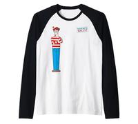Where’s Wally Classic Pose Raglan Baseball Tee