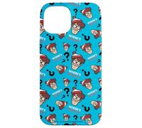 Where’s Wally Faces and Question Marks All-Over Print Case for iPhone 15