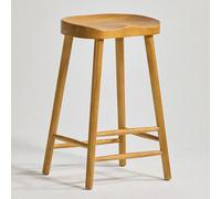 Where Saints Go Ltd Shaker Bar Stool Oak Colour Counter 66Cm Seat Height Solid Farmhouse Ash Frame