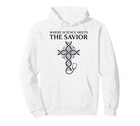 Where Science Meets The Savior Christian Nurse Pullover Hoodie
