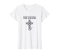 Where Science Meets The Savior Christian Nurse T-Shirt