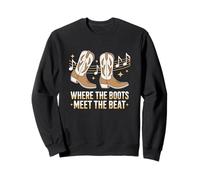 Where The Boots Meet The Beat Line Dancing Lover Sweatshirt
