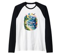 Where The Caribbean Meets The Andes Raglan Baseball Tee