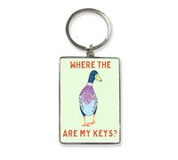 Where the Duck are My Keys - Metal Keyring Gift Idea