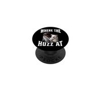 Where The Huzz At Cat PopSockets Adhesive PopGrip