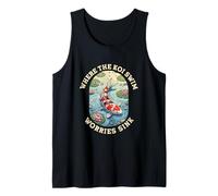 Where The Koi Swim Worries Sink Pond Serenity Tank Top