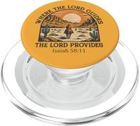 Where the Lord Guides The Lord Provides - Isaiah 58:11 Retro PopSockets PopGrip for MagSafe