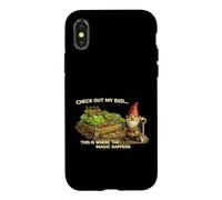 Where The Magic Happens Garden Gnome Vegetable Veggie Humor Case for iPhone X/XS