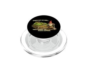 Where The Magic Happens Garden Gnome Vegetable Veggie Humor PopSockets PopGrip for MagSafe