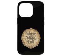 Where The Maps End Here Be Dragons Old Map Collector Case for iPhone 13 Pro