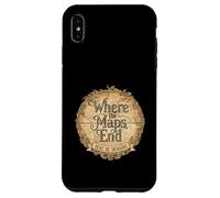 Where The Maps End Here Be Dragons Old Map Collector Case for iPhone XS Max