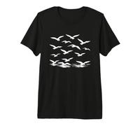 Where the Seagulls Soar White Silhouette Premium T-Shirt