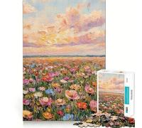 Where The Sky Blooms Jigsaw for Adults 1000 Pieces Brain Memory Game Laser Cut for Flawless Fit Unique Gift for Stress Relief (38x26cm)