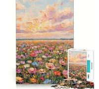 Where The Sky Blooms Jigsaw for Adults1000 Pieces Brain Focus Game Precision Cut Smooth Edges Amusing Challenge for Waiting Time (38x52cm)