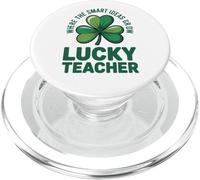 Where The Smart Ideas Grow Lucky Teacher PopSockets PopGrip for MagSafe