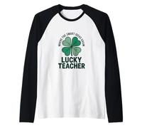 Where The Smart Ideas Grow Lucky Teacher Raglan Baseball Tee