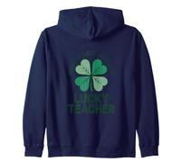 Where The Smart Ideas Grow Lucky Teacher Zip Hoodie