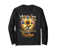Where The Spirit Of The Lord Is Freedom Corinthians 3 17 Long Sleeve T-Shirt
