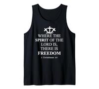 Where The Spirit of The Lord is There's Freedom US Christian Tank Top