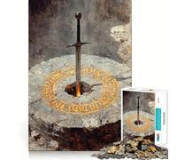 Where The Sword Remained 1000 Piece Jigsaw Puzzles for Teenagers Recall Fun Play Tight Interlock No Gaps Family Fun Night Activity (50x75cm)
