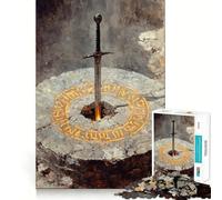 Where The Sword Remained Jigsaw Puzzles for Adults 1000 Mind Boost Game Uniform Size Precise Pieces Travel-friendly Brain Game Gift (38x26cm)