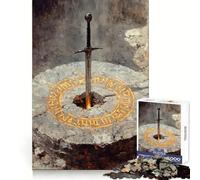 Where The Sword Remained Jigsaw Puzzles for Teenagers 1000 Pieces Clear Recall Leisure Activity Flawless Cut Best Gift (38x52cm)