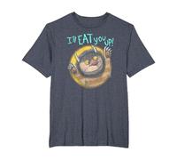 Where The Wild Things are Eat T-Shirt, Men's Big and Tall, Heather Blue, 2X Tall